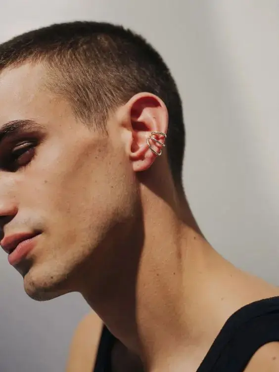 Ear Piercing Ideas For Oval Face Men