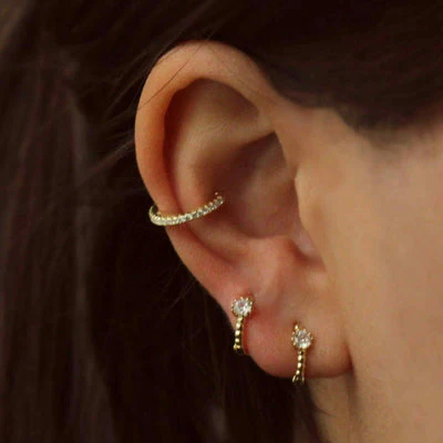 Ear Piercing Ideas For Square Face Women