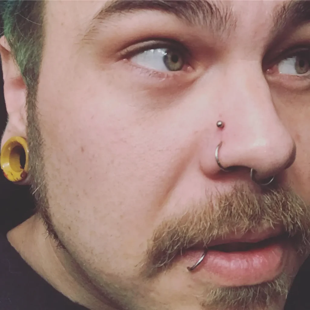 Nose Piercing Ideas For Big Nose Men