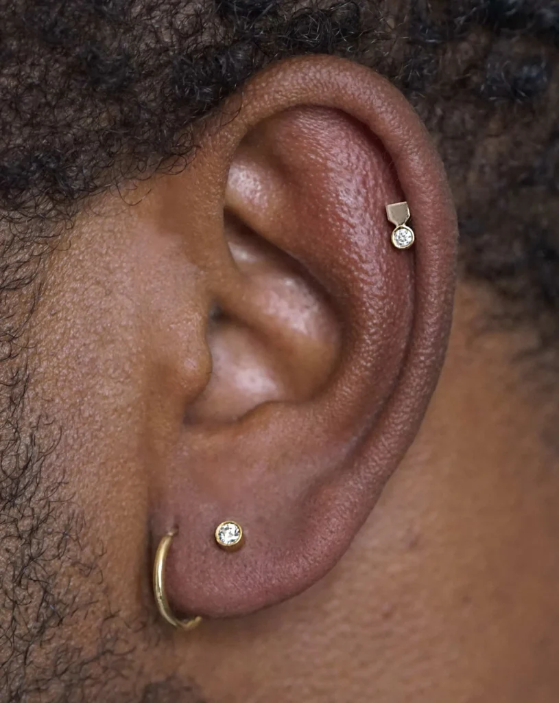 Ear Piercing Ideas For Square Face Men