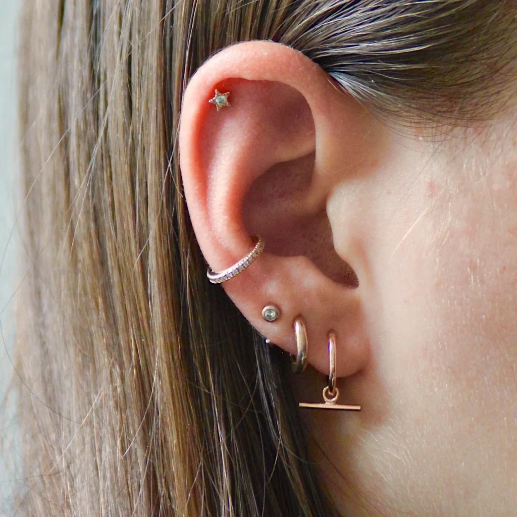 Outer Conch Piercing Ideas for Men & Women
