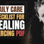 Daily Care Checklist for Healing Piercing PDF